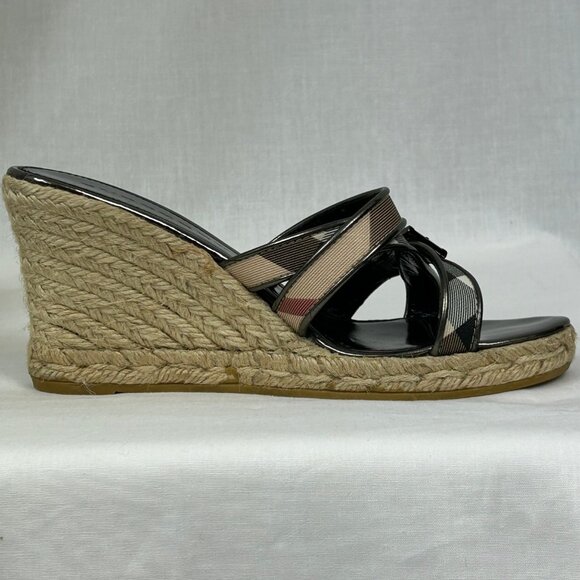 Burberry Canvas Espadrille Heels - Picture 6 of 10